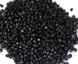 Black LDPE plastic pellets 1