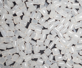 Clear white HDPE plastic pellets